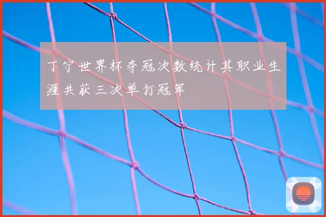 丁宁世界杯夺冠次数统计其职业生涯共获三次单打冠军