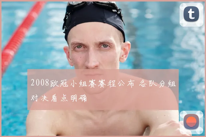 2008欧冠小组赛赛程公布 各队分组对决看点明确